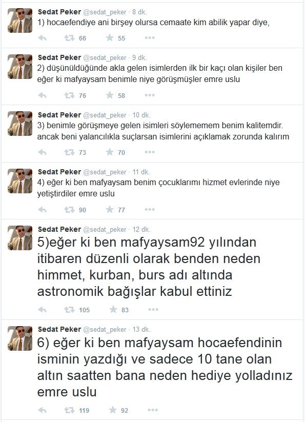 Sedat Peker'den Emre Uslu'ya cevap
