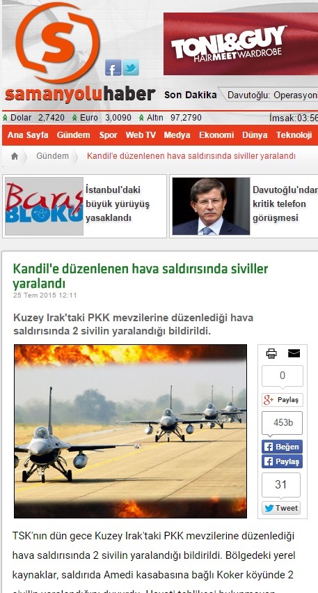 TSK: Kandilde 14 PKK hedefi vuruldu TSK: Kandilde 14 PKK hedefi vuruldu