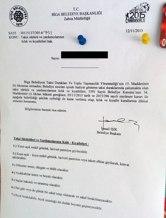 Çanakkale'nin Biga ilçesinde CHP'li belediyeden 'sakal' yasağı