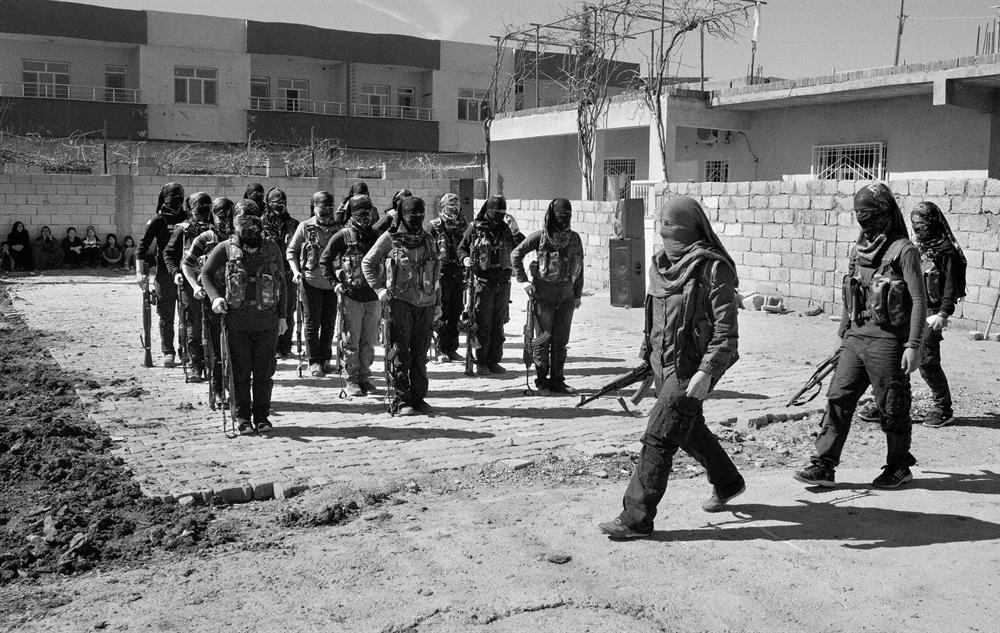 Nusaybin'deki kadın teröristler. 