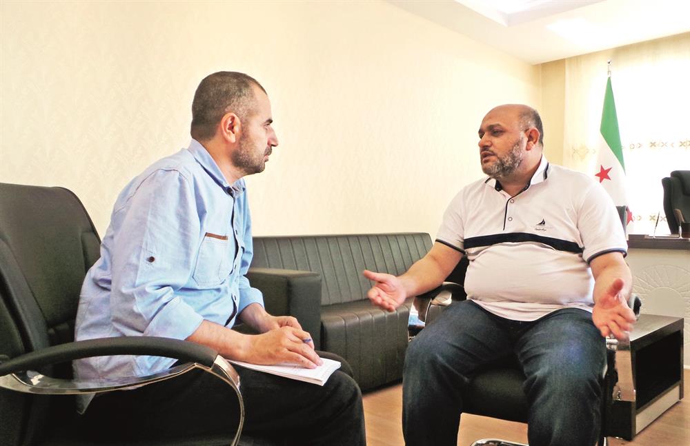  Muhabirimiz Yılmaz Bilgen, Şam Cephesi Basın Sorumlusu Ebu Firas'la görüştü.