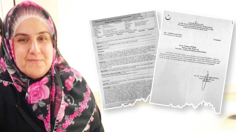 46 yaşındaki Nursel Önder mide küçültme ameliyatı olduktan 9 gün sonra yaşamını yitirdi. Şikayet üzerine doktor hakkında soruşturma başlatıldı. Nursel Önder’in kalp hastalığı ve yüksek tansiyon hastası olduğuna dair belgeler dosyaya eklendi.