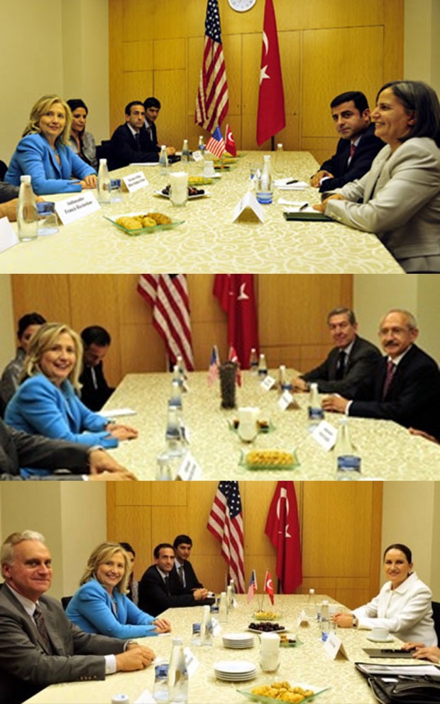 Hillary Clinton, Türkiye'de Kemal Kılıçdaroğlu, Selahattin Demirtaş ve Meral Akşener ile görüşmüştü. 