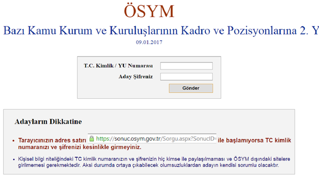9 Ocak Kpss Tercih Sonuclari Aciklandi En Dusuk Ve En Yuksek Yerlestirme Puanlari