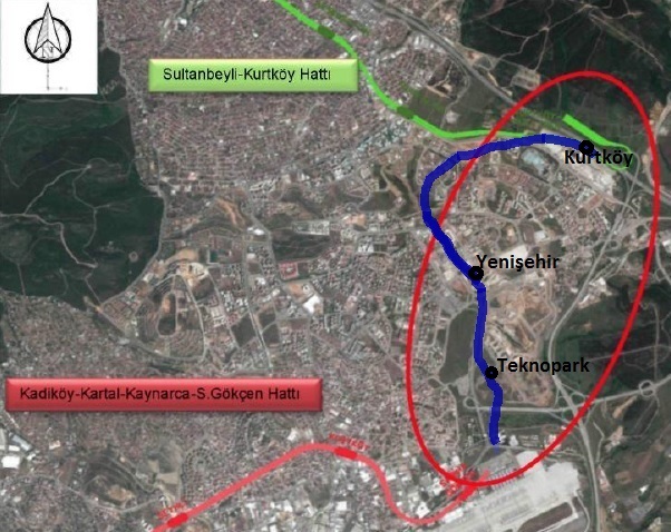 İstanbul metrosunun yeni hattı Sabiha Gökçen Havaalanı ve Kurtköy arasında yapılacak.