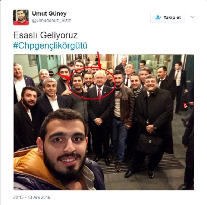 DHKP-C'li Umut Güney çekilen bir fotoğrafta CHP Kemal Kılıçdaroğlu ile yan yana yer aldığı görülüyor.