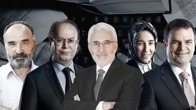Hayrettin Karaman, Yusuf Kaplan, Hasan Öztürk, Hatice Karahan, Kemal Öztürk.