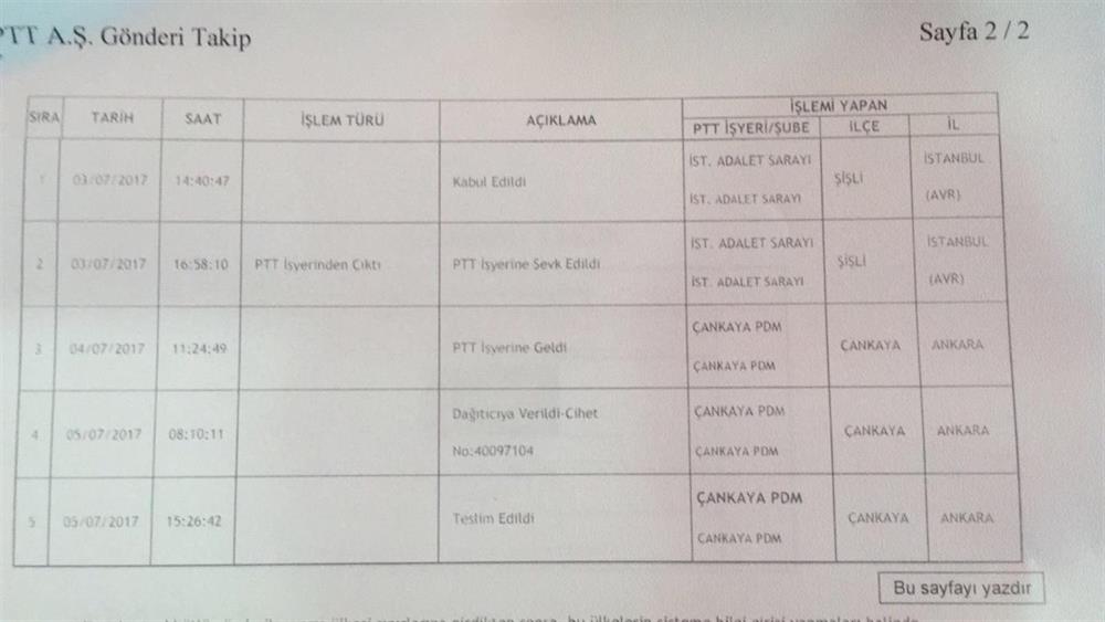 Teslim belgesi