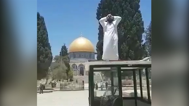 Aksa'dan ezan sesleri böyle yükseldi!