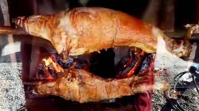 Bir Çorum lezzeti: Sırık kebabı!