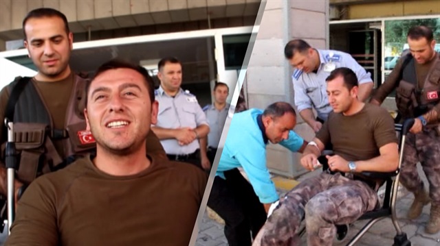 Yaralanan özel harekatçı ayağına dikiş attırıp yeniden operasyona gitti