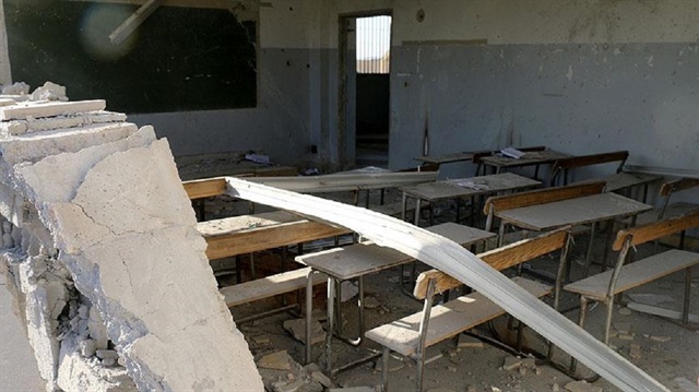 Musul'da askeri eğitim kampı olarak kullanılan bir okulda patlama meydana geldi.