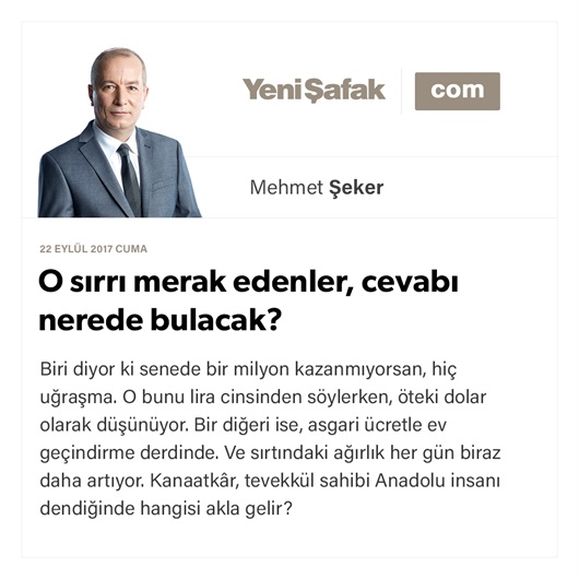 O sırrı merak edenler, cevabı nerede bulacak?