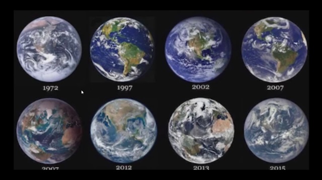 Nasa tarafından yıllara göre paylaşılan Dünya fotoğrafları