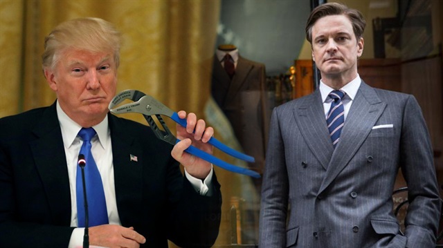 Matthew Vaughn, Trump başkan adayı iken çektikleri sahnenin, başkan olduktan sonra neden kesildiğini ise söylemedi.