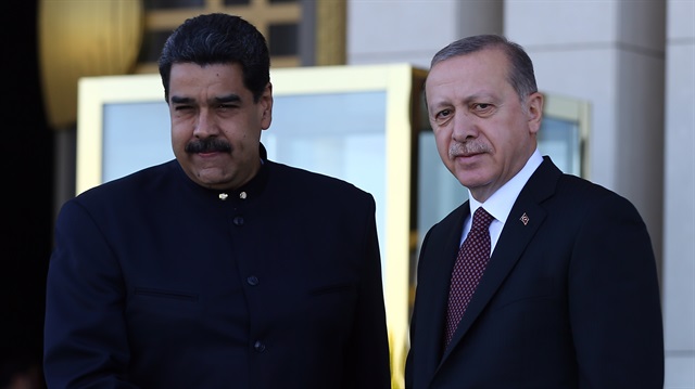 Cumhurbaşkanı Recep Tayyip Erdoğan ve Venezuela Devlet Başkanı Maduro