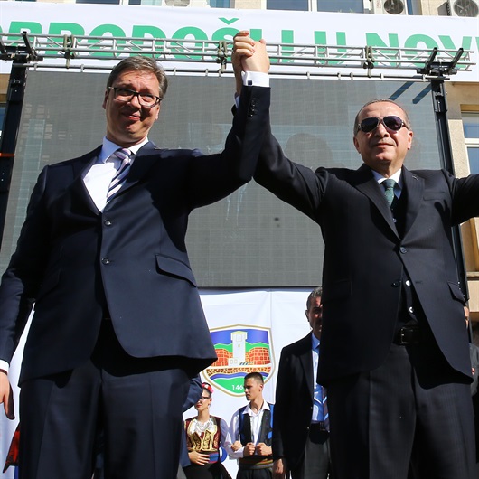 Erdoğan Novi Pazar'ı ziyaret etti