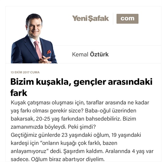 Bizim kuşakla, gençler arasındaki fark