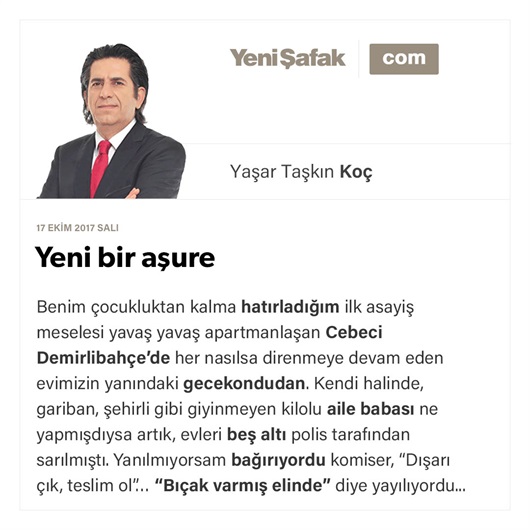 Yeni bir aşure