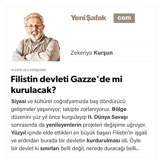 Filistin devleti Gazze'de mi kurulacak?