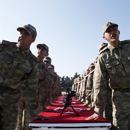 Subay adayları yemin etti