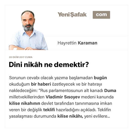 Dini nikâh ne demektir?
