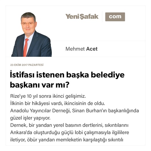 İstifası istenen başka belediye başkanı var mı?