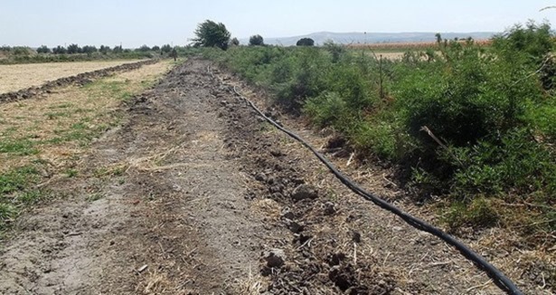 Kaçakçılar 330 metre boruyu bırakıp kaçtı