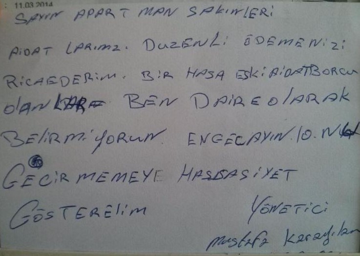 İsyan bayrağını çekmiş apartman yöneticilerinden güldüren 26 uyarı 