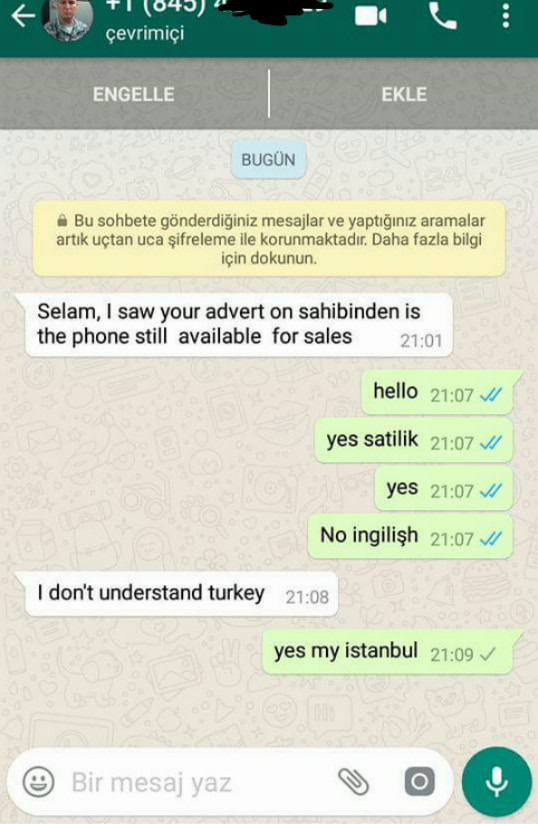 Cevval Türk gencinden Amerikan askerine uyarı: Telefon satmaya çalışırken ayar verdi
