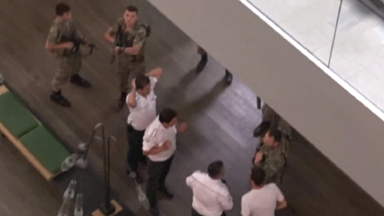 Putschists intervention in CNN Turk broadcast