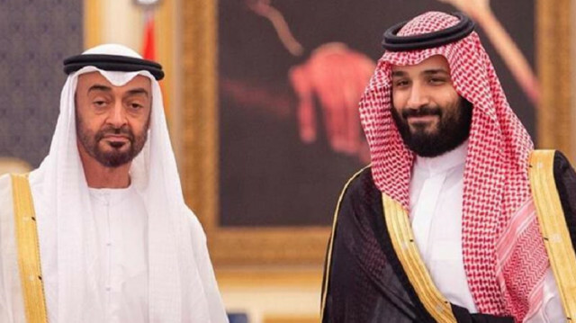 Abu Dhabi Crown Prince Sheikh Mohammed bin Zayed Al Nahyan and Saudi Crown Prince Mohammed bin Salman 