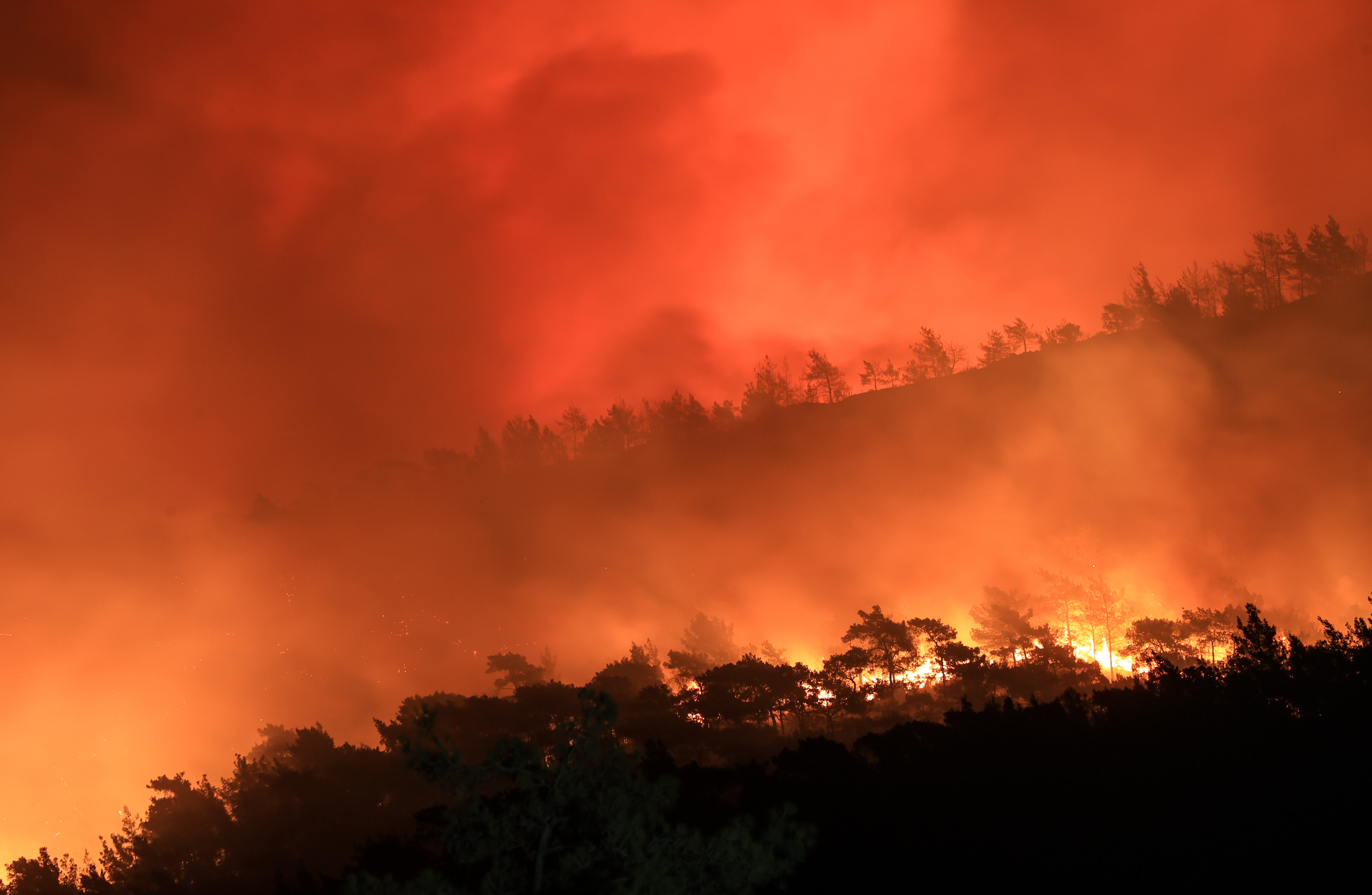 Massive forest fires ravish southern Turkey
