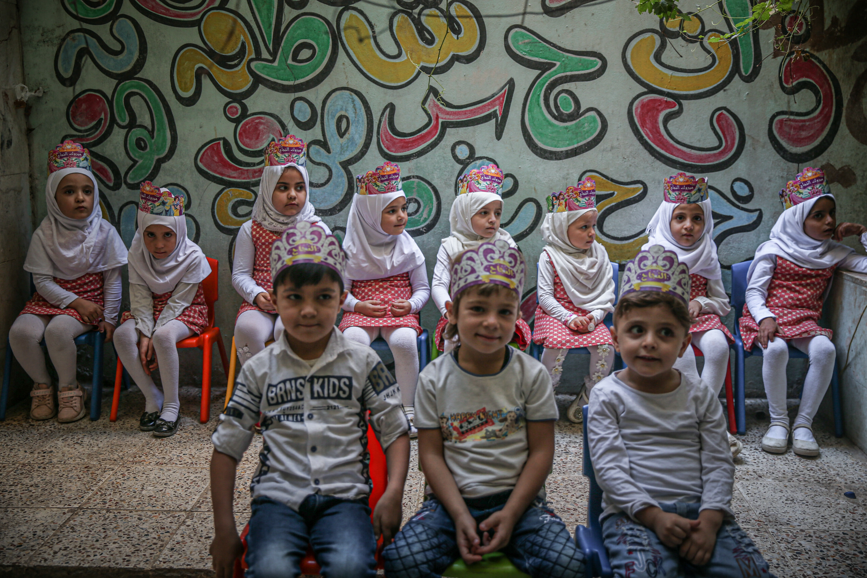 Kindergarten run by a mother who lost her children and husband in Syria