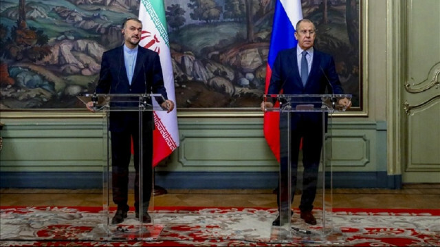 Iranian foreign minister Hossein Amir-Abdollahian and Russian foreign minister Sergey Lavrov