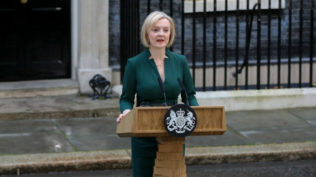 Outgoing British Prime Minister Liz Truss