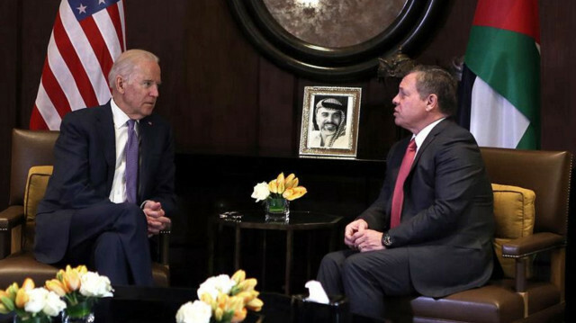 US President Joe Biden and Jordan's King Abdullah II