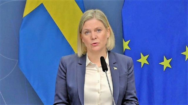 Sweden's prime minister Magdalena Andersson