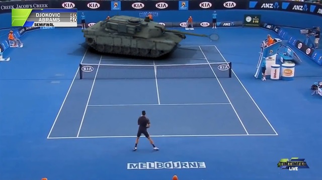 Djokovic tank ile maç yaparsa...