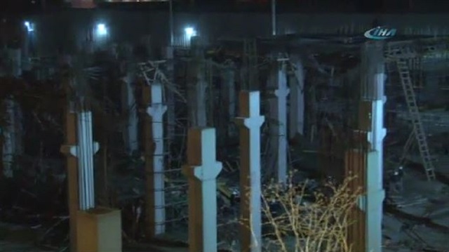 Ankara’da inşaat iskelesi çöktü: 7 yaralı