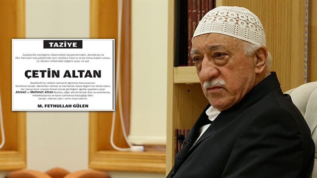 Fethullah gülenden altan kardeÅlere taziye mesajı Altan cetin