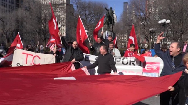 New York’ta şehidine sahip çık mitingi