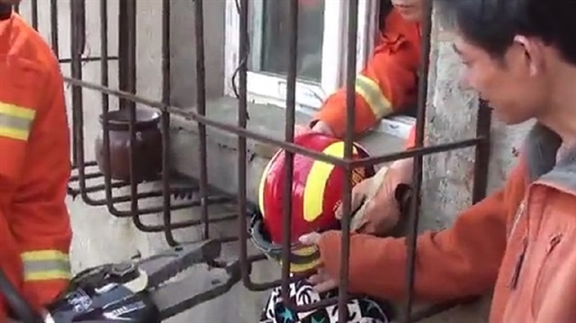 Afacan çocuk böyle kurtarıldı