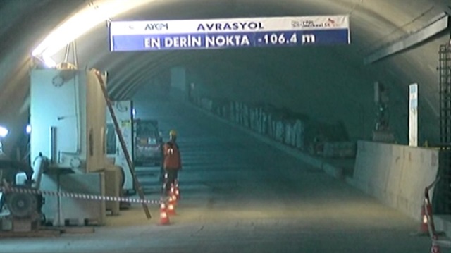 Avrasya Tüneli Projesi ilk kez havadan görüntülendi