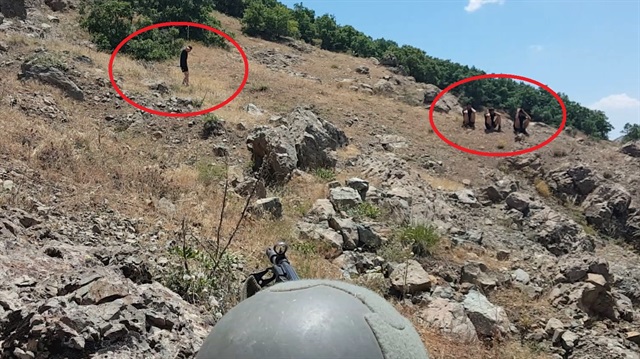 Terör örgütü PKK'ya yönelik operasyonların devam ettiği Lice'de 6 terörist teslim oldu.
