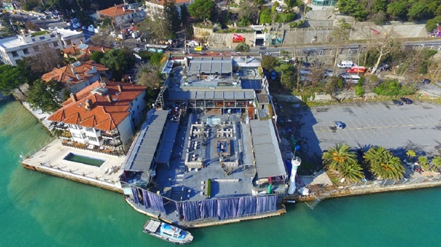 Aerial view of Reina Nightclub