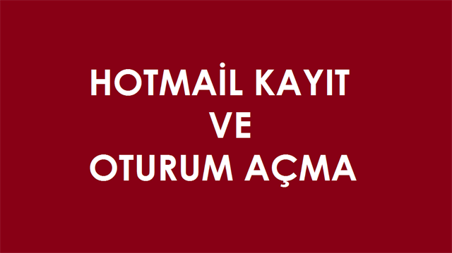 Hotmail Oturum Ac