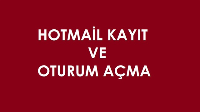 Hotmail profil resmi değiştirme