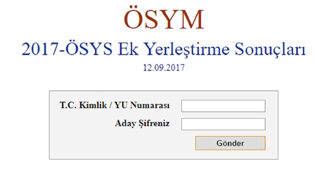 Yükseköğrtim programlarına kayıt işlemleri-2017 ÖSYS ek ...