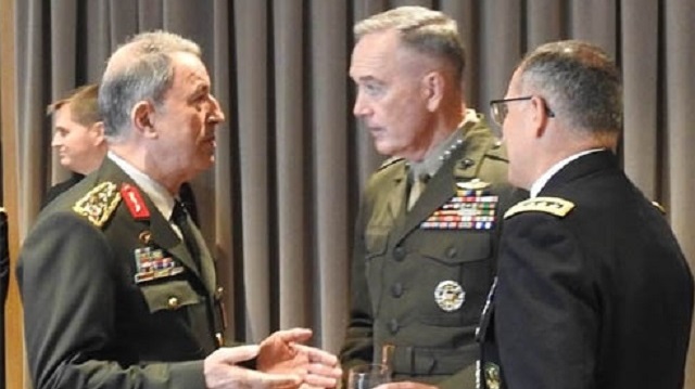 Genelkurmay Başkanı Akar, ABDli mevkidaşıyla Suriyeyi görüştü Genelkurmay Başkanı Akar, ABDli mevkidaşıyla Suriyeyi görüştü